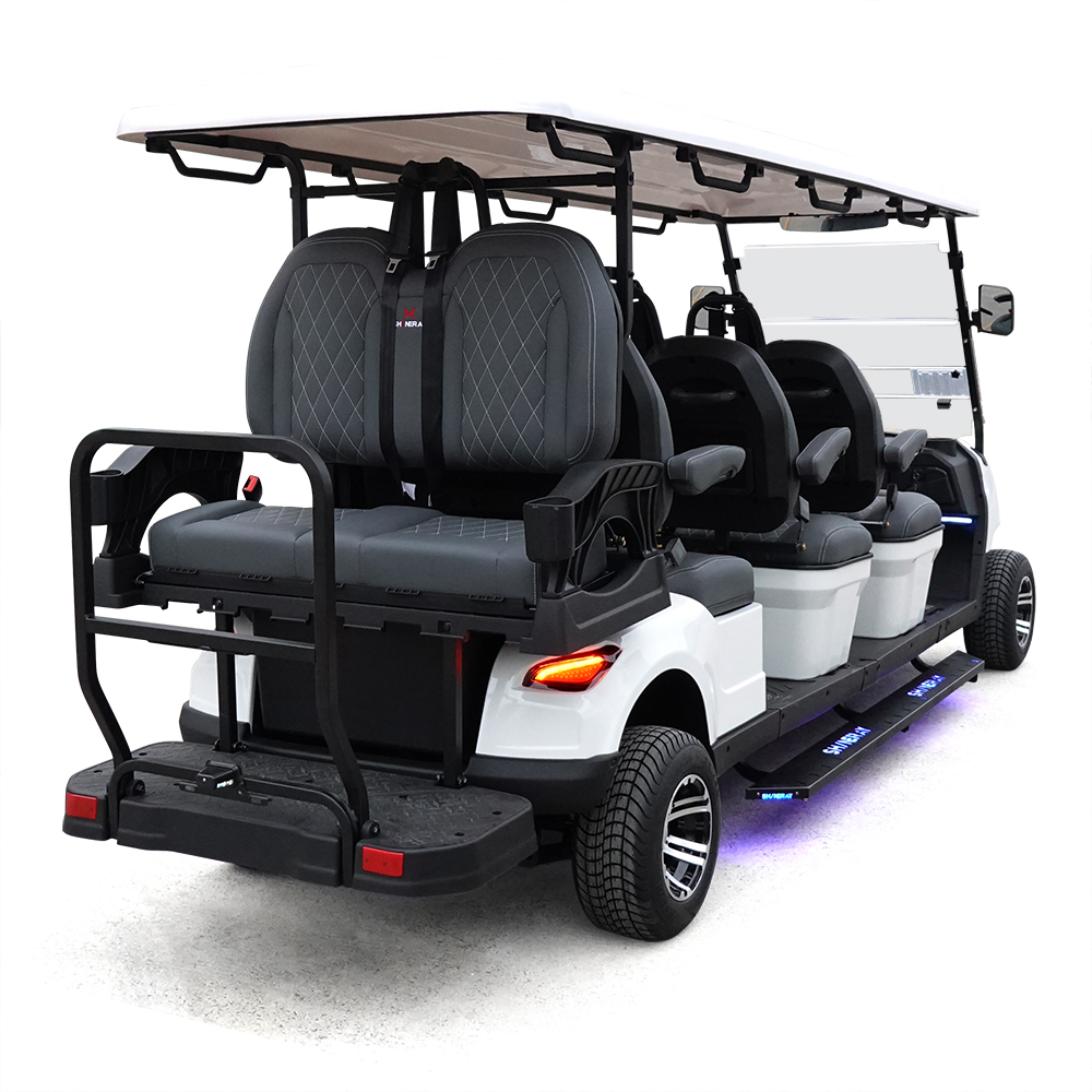 Style BOX 6+2 Seats Golf Cart White