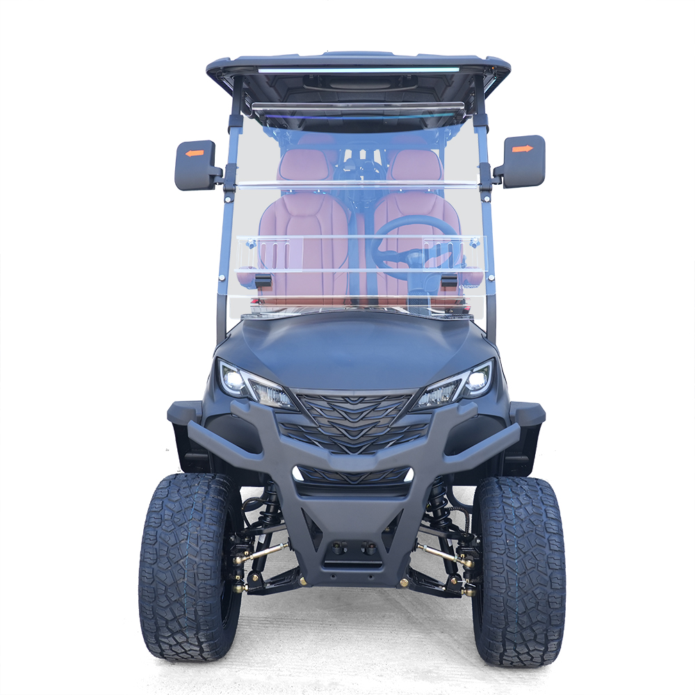 Style B 4+2 Seats Golf Cart Black
