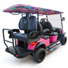 Style BOX 4+2 seats hunting cart Rose red