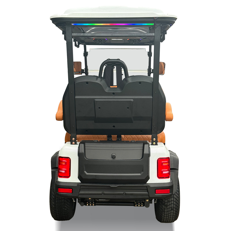 The Flash 4 seats golf cart white