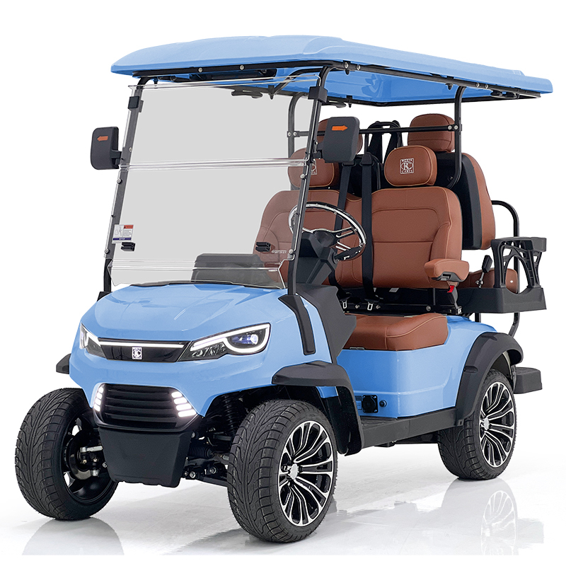 Style H 2+2 seats hunting cart blue