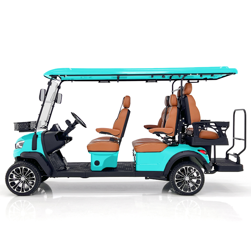 Style H 4+2 seats hunting cart Mint blue