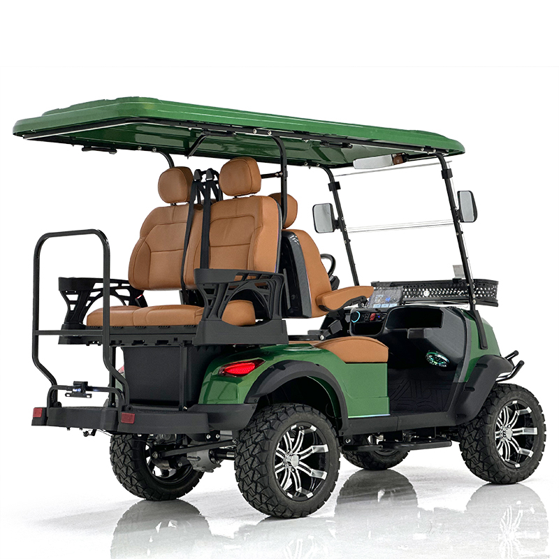 Style H 2+2 Seats Golf Cart Green