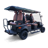 Style B 4+2 Seats Golf Cart Black