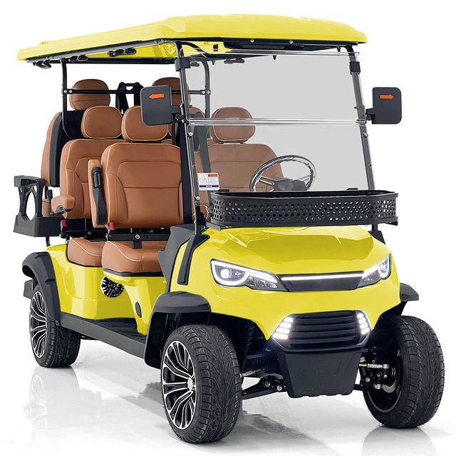 Style H 4+2 seats hunting cart yellow