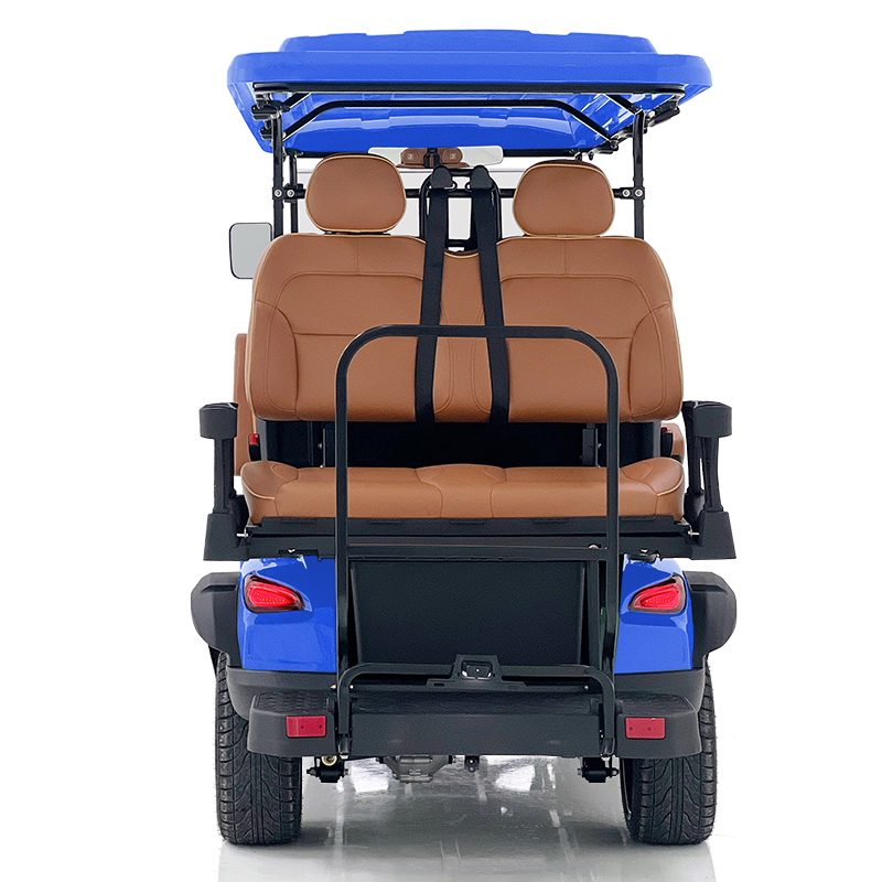Dark Blue 4+2 Seats Electric Golf Cart