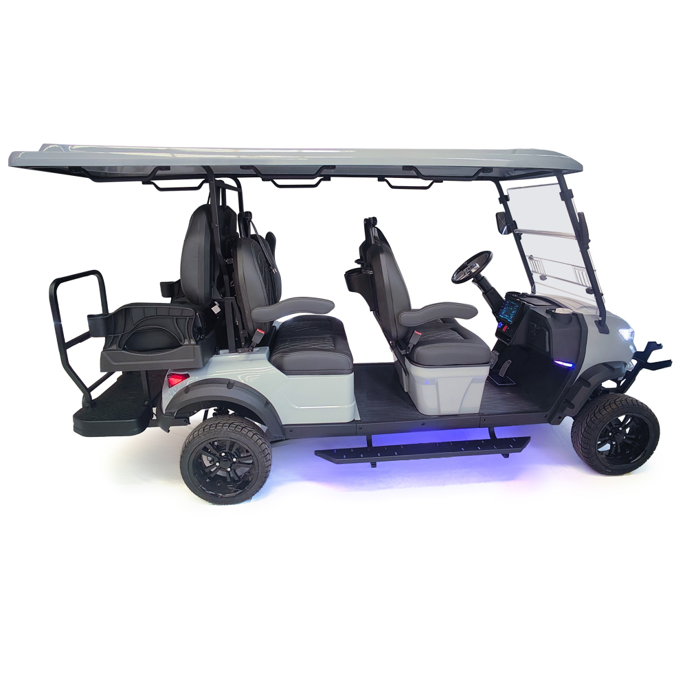 Style BOX 4+2 seats golf cart grey-blue