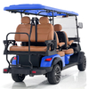 Dark Blue 4+2 Seats Electric Golf Cart