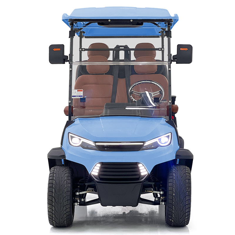 2+2 Seats 48/72V Blue Electric Golf Cart Hunting