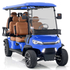 Dark Blue 4+2 Seats Electric Golf Cart