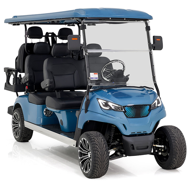 Aerfa 4+2 Seats Electric Golf Cart Haze Blue
